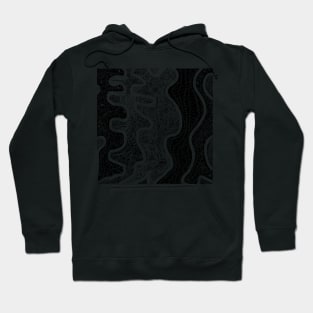 Spider's Lair. An abstract design in black and white. Hoodie